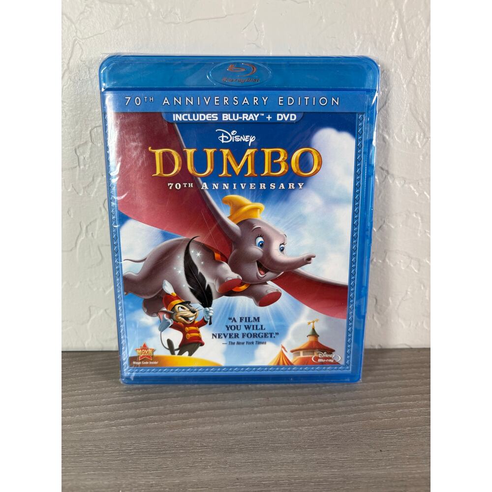 Disney Dumbo 70th Anniversary Edition Blu-ray + DVD Combo Pack  Brand New Sealed